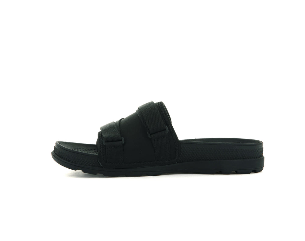 Sandalia Palladium SOLEA SLIDE Hombre Negras | Costa Rica-82156